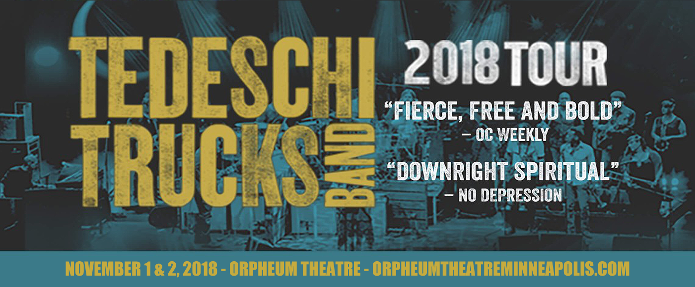 Tedeschi Trucks Band Tickets 2nd November Orpheum Theatre